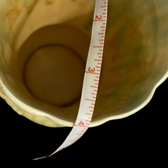 Antique Crown Devon Marbled Vase, Marked #E108/7/IN - Picture 8 of 9